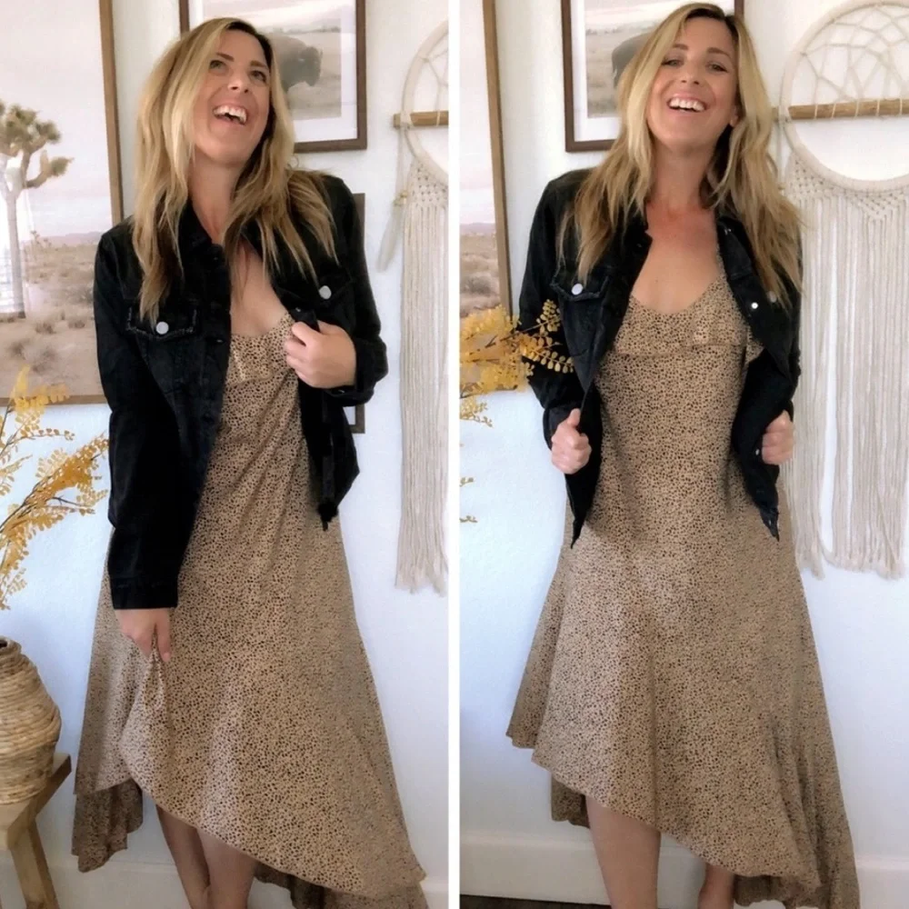 Animal Print Woven Midi Dress - Picture 11 of 12